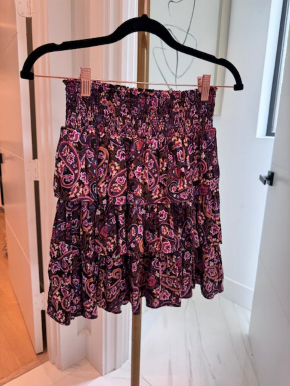 Anthropologie Paisley Tiered Skirt, Small - Picture 3 of 5